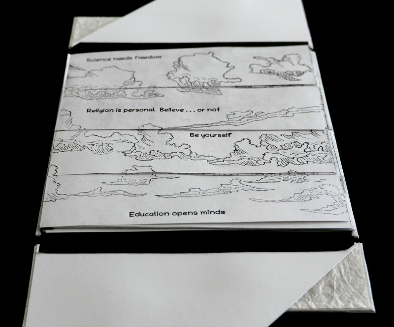 Book in case with USB Thumb Drive