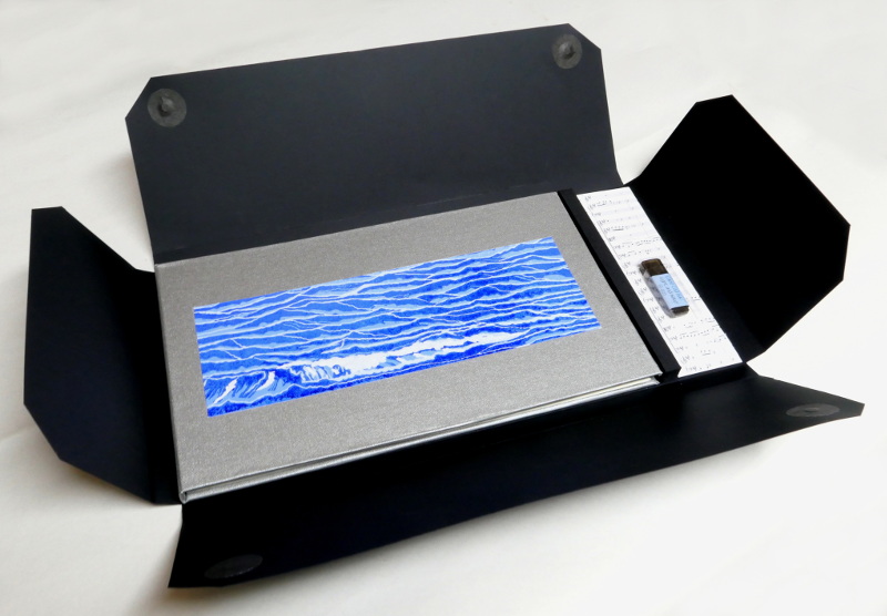 Book in case with USB Thumb Drive